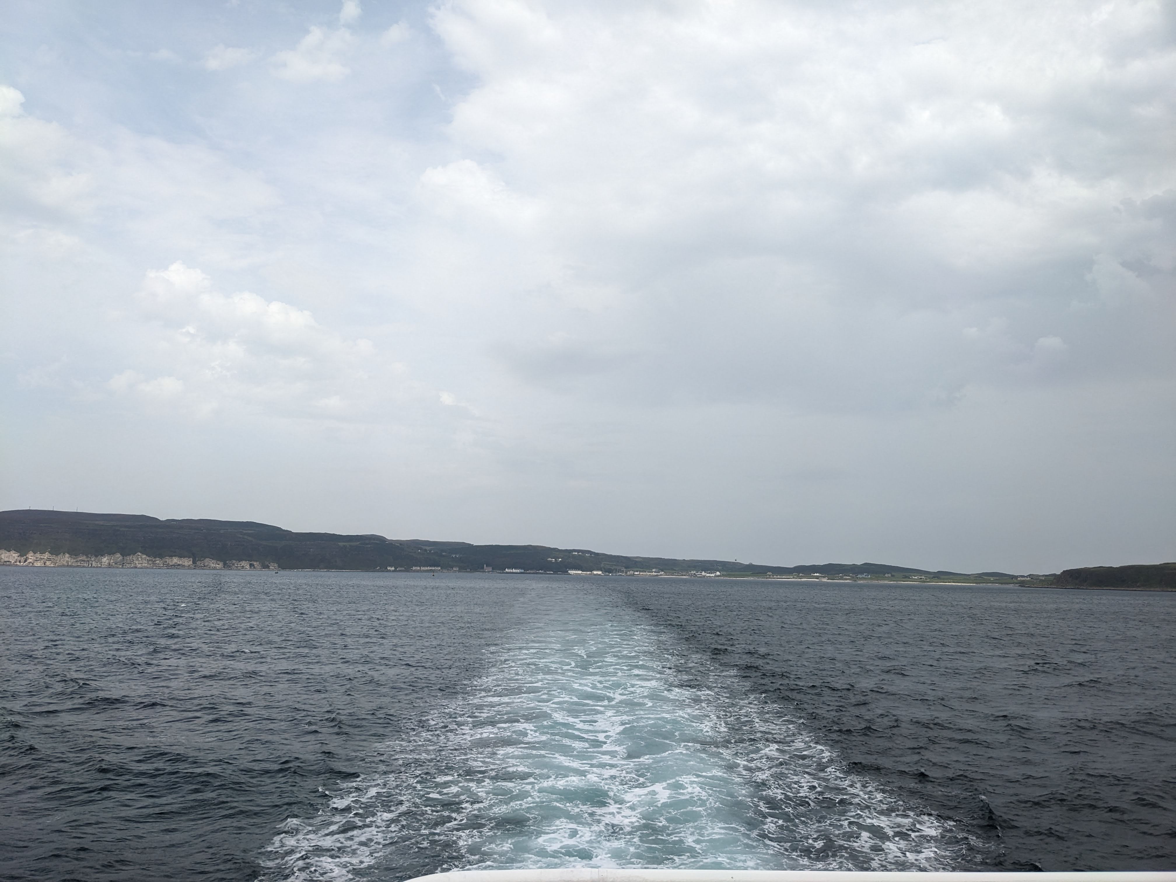 the view of rathlin from the ferry